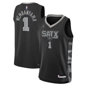 Incantevole Carino Moderno Victor Wembanyama San Antonio Spurs Jordan Brand Youth Swingman Jersey Statement Edition Black