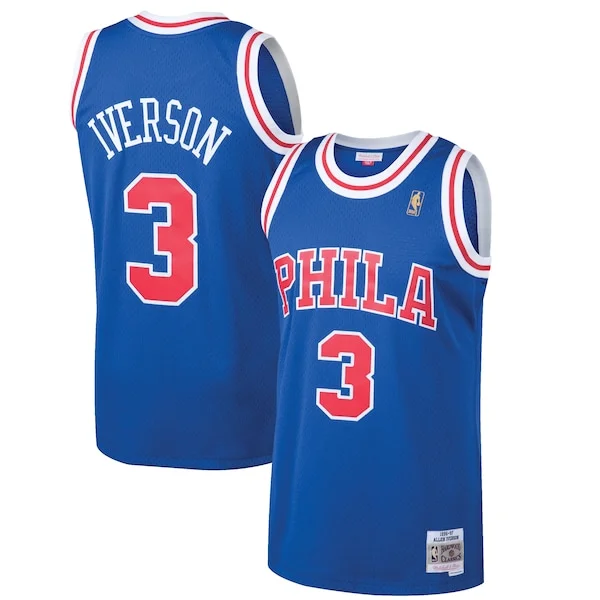 Fascinante Sofisticato Bellissimo Allen Iverson Philadelphia 76ers 1996/97 Hardwood Classics Swingman Jersey Royal