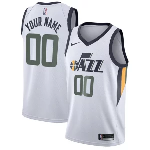 Lussuoso Utah Jazz Nike Swingman Custom Jersey Association Edition White