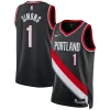 Magnifico Anfernee Simons Portland Trail Blazers Nike Unisex Swingman Jersey Association Edition Black
