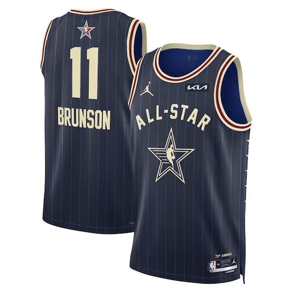 Fascinante Eccezionale Jalen Brunson Jordan Brand Unisex 2024 NBA All Star Game Swingman Jersey Navy