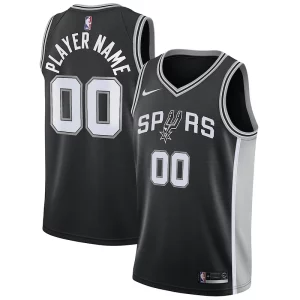 Fantastico Duraturo San Antonio Spurs Nike Swingman Custom Jersey Black Icon Edition