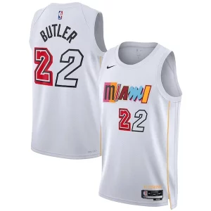 Accattivante Delizioso Trendy Jimmy Butler Miami Heat Nike Unisex 2022/23 Swingman Jersey City Edition White