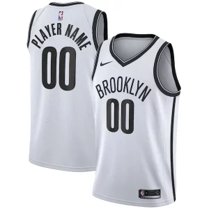 Trendy Brooklyn Nets Nike 2020/21 Swingman Custom Jersey Association Edition White