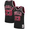 Bellissimo Michael Jordan Chicago Bulls 1997/98 Hardwood Classics Authentic Jersey Black/Scarlet/White