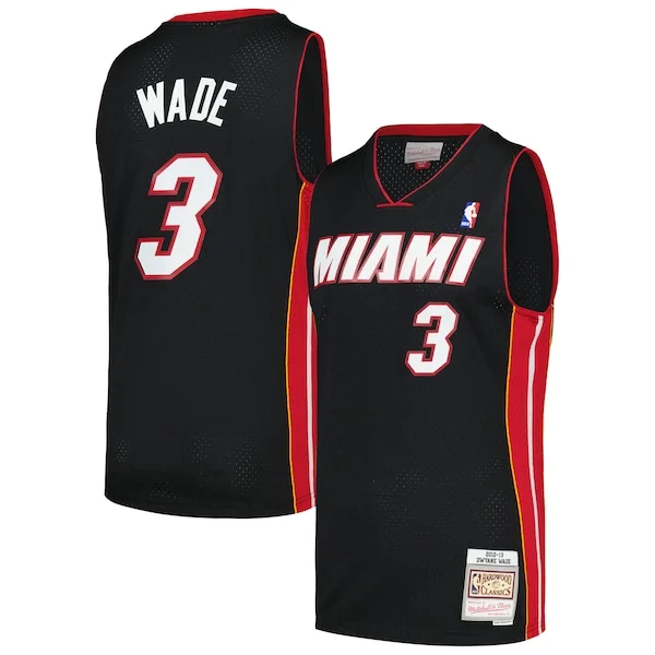 Splendido Eccezionale Dwyane Wade Miami Heat 2012/13 Hardwood Classics Swingman Jersey Black
