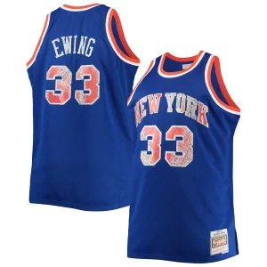 Bellissimo Prestigioso Patrick Ewing New York Knicks Big & Tall 1991/92 NBA 75th Anniversary Diamond Swingman Jersey Blue