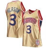 Magnifico Bellissimo Eccezionale Allen Iverson Philadelphia 76ers 75th Anniversary 1996/97 Hardwood Classics Swingman Jersey Gold