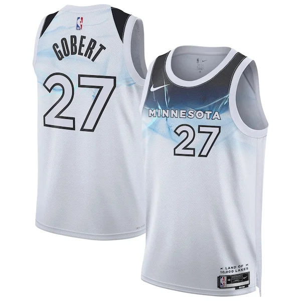 Bellissimo Rudy Gobert Minnesota Timberwolves Nike Unisex 2024/25 Swingman Player Jersey City Edition White