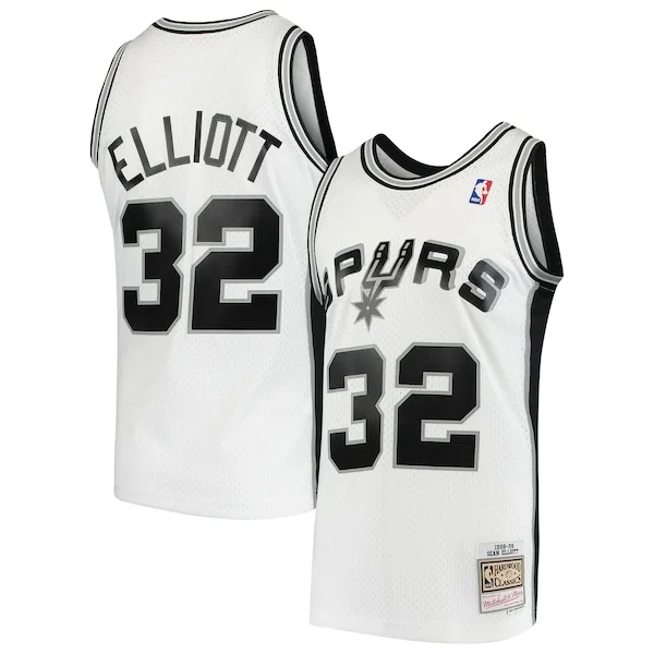 Accattivante Sean Elliott San Antonio Spurs 1998/99 Hardwood Classics Swingman Jersey White