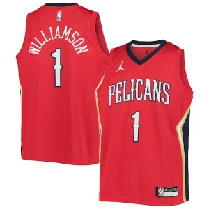 Magnifico Fantastico Zion Williamson New Orleans Pelicans Jordan Brand Youth 2020/21 Swingman Player Jersey Statement Edition Red