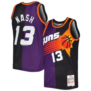 Splendido Resistente Fascinante Steve Nash Phoenix Suns Hardwood Classics 1996/97 Split Swingman Jersey Purple/Black