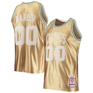 Duraturo Cool Robert Parish Boston Celtics 75th Anniversary 1985/86 Hardwood Classics Swingman Jersey Gold