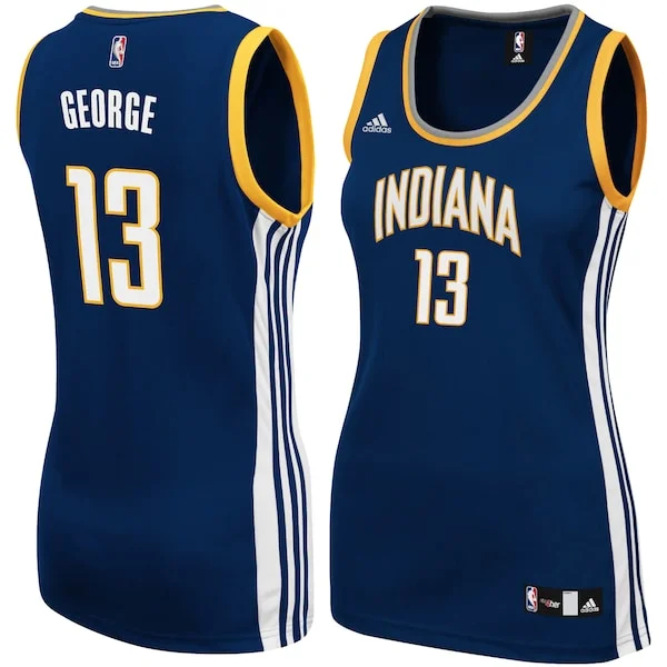 Incantevole Paul George Indiana Pacers adidas Women's Replica Jersey Navy
