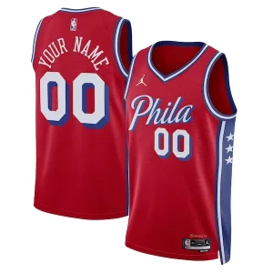 Sofisticato Prestigioso Philadelphia 76ers Jordan Brand Unisex 2022/23 Swingman Custom Jersey Statement Edition Red