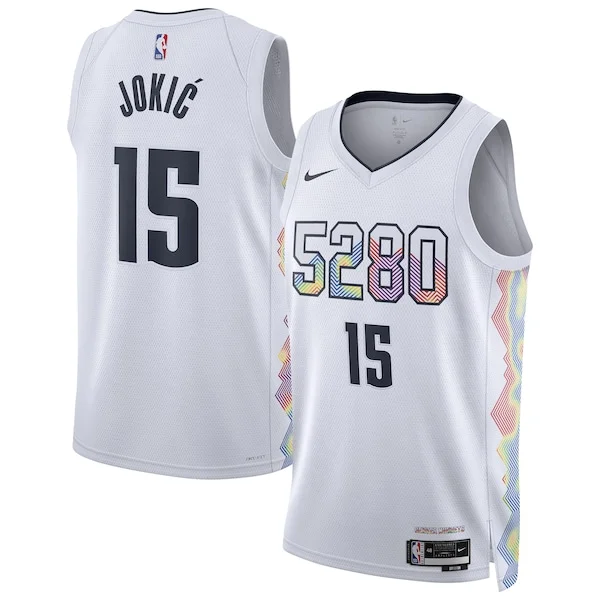 Magnifico Classico Nikola Jokic Denver Nuggets Nike Unisex 2024/25 Swingman Player Jersey City Edition White