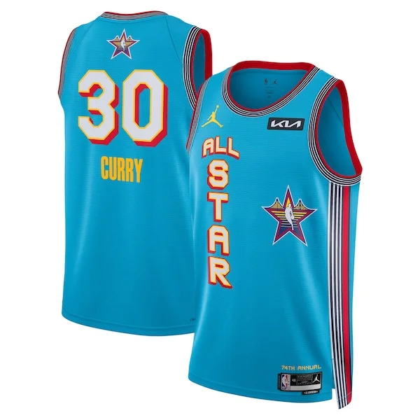 Gorgeous Bellissimo Trendy Stephen Curry Jordan Brand Unisex 2025 NBA All Star Game Swingman Player Jersey Light Blue