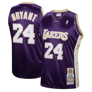 Delizioso Moderno Pratico Kobe Bryant Los Angeles Lakers Hall of Fame Class of 2020 #24 Authentic Hardwood Classics Jersey Purple/Gold