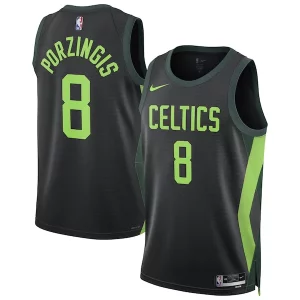 Versatile Kristaps Porzingis Boston Celtics Nike Unisex 2024/25 Swingman Player Jersey City Edition Black