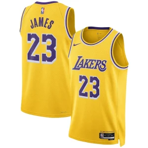 Fascinante LeBron James Los Angeles Lakers Nike Unisex Swingman Jersey Association Edition Gold