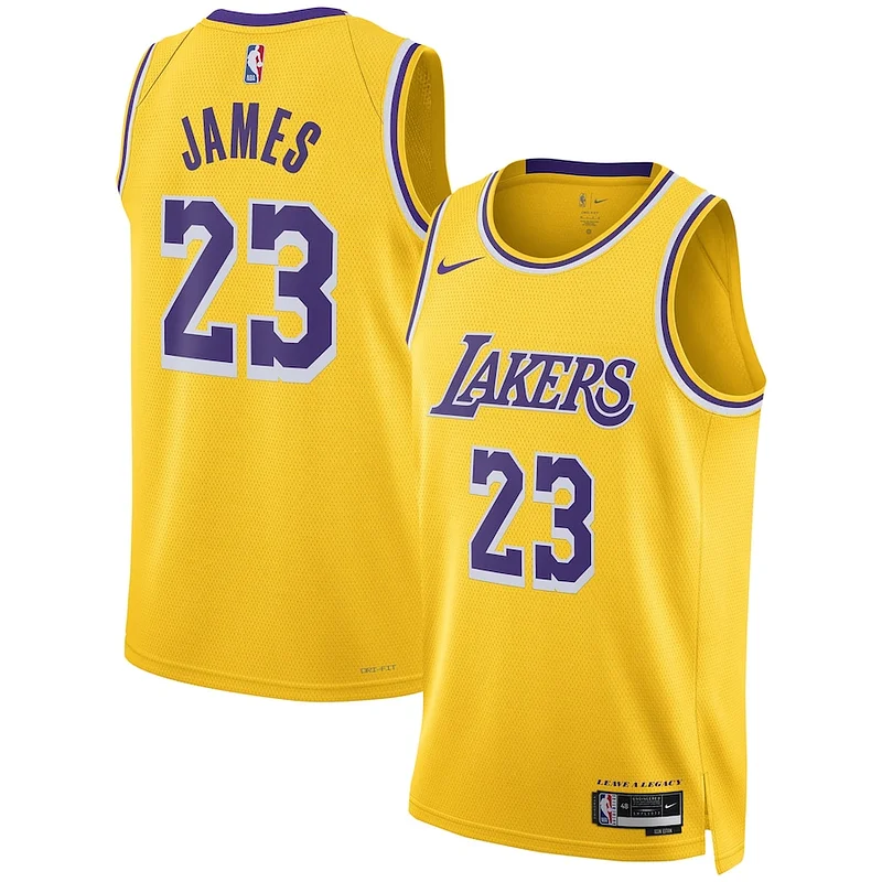 Fascinante LeBron James Los Angeles Lakers Nike Unisex Swingman Jersey Association Edition Gold
