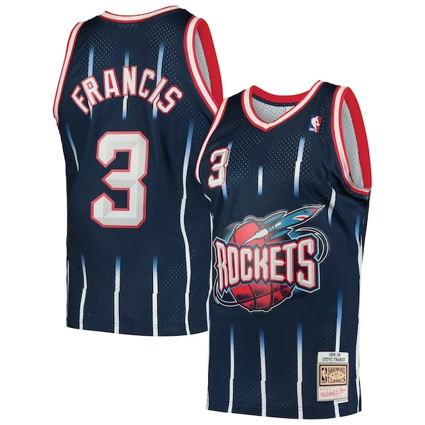Ottimo Steve Francis Houston Rockets Hardwood Classics Swingman Jersey Navy