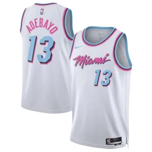 Bellissimo Elegante Magnifico Bam Adebayo Miami Heat Nike Unisex 2024/25 Swingman Player Jersey City Edition White