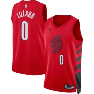 Attraente Damian Lillard Portland Trail Blazers Jordan Brand Unisex Swingman Jersey Statement Edition Red