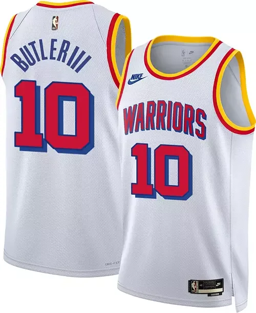 Accattivante Versatile Nike Adult Golden State Warriors Jimmy Butler #10 Hardwood Classic White Jersey