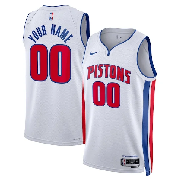Eccezionale Detroit Pistons Nike Unisex Swingman Custom Jersey White Association Edition