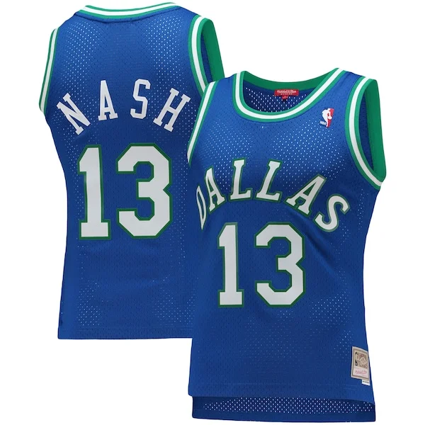 Eccezionale Steve Nash Dallas Mavericks Women's 1998/99 Hardwood Classics Swingman Jersey Blue