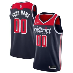 Attraente Pratico Washington Wizards Nike 2019/20 Custom Swingman Jersey Navy Statement Edition