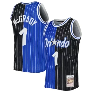 Moderno Gorgeous Tracy McGrady Orlando Magic Hardwood Classics 2003/04 Split Swingman Jersey Blue/Black