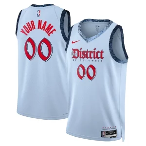 Pratico Fascinante Versatile Washington Wizards Nike Unisex 2024/25 Custom Swingman Jersey City Edition Powder Blue