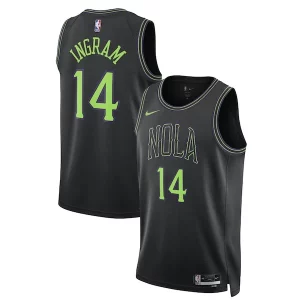Attraente Resistente Elegante Brandon Ingram New Orleans Pelicans Nike Unisex 2023/24 Swingman Jersey Black City Edition