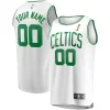 Attraente Boston Celtics 2024 NBA Finals Champions Custom Fast Break Jersey White Association Edition