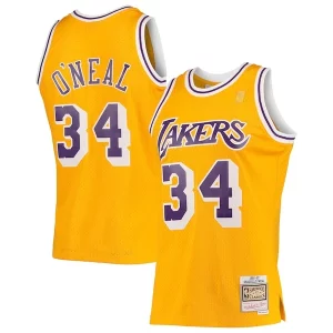 Cool Duraturo Shaquille O'Neal Los Angeles Lakers 1996/97 Hardwood Classics Swingman Jersey Gold/Purple/Royal