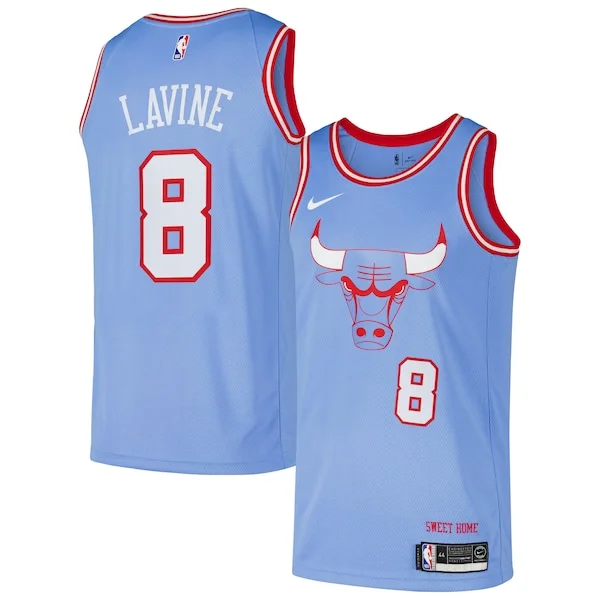 Lussuoso Sofisticato Zach LaVine Chicago Bulls Nike Swingman Player Jersey City Edition Blue