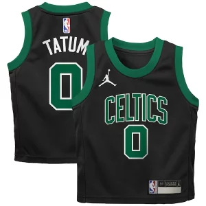 Duraturo Jayson Tatum Boston Celtics Jordan Brand Preschool 2022/23 Replica Jersey Statement Edition Black