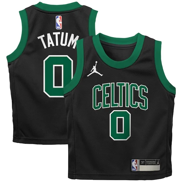Duraturo Jayson Tatum Boston Celtics Jordan Brand Preschool 2022/23 Replica Jersey Statement Edition Black