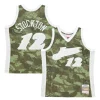 Attraente Moderno Fantastico John Stockton Utah Jazz Hardwood Classics 1998/99 Ghost Green Swingman Jersey Camo