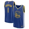 Versatile Kyle Anderson Golden State Warriors Fast Break Replica Player Jersey Icon Edition Royal