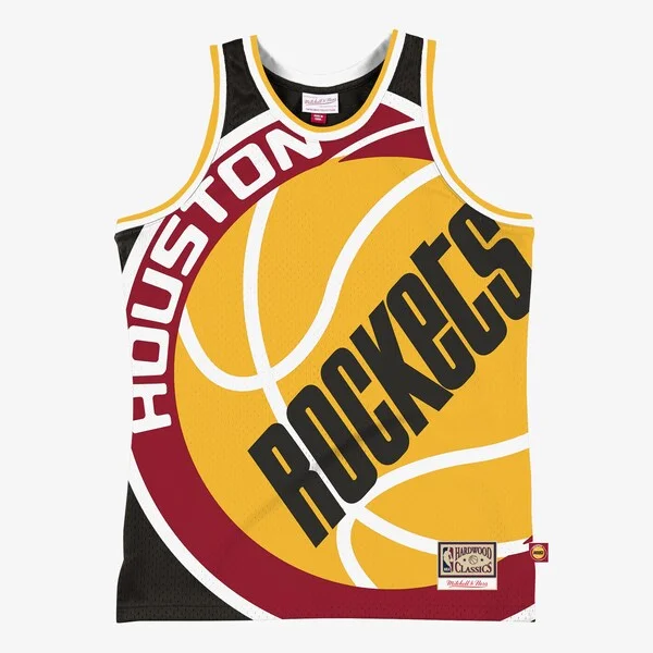 Sofisticato Raffinato Houston Rockets Hardwood Classics Blown Out Fashion Jersey Black