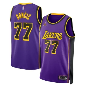 Comodo Gorgeous Resistente Luka Dončić Los Angeles Lakers Jordan Brand Statement Edition Swingman Jersey Purple