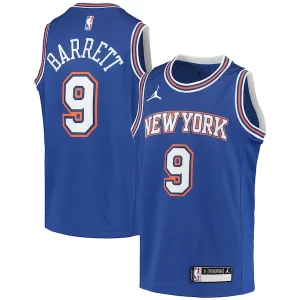 Gorgeous RJ Barrett New York Knicks Jordan Brand Youth 2020/21 Swingman Player Jersey Statement Edition Blue