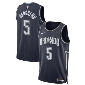 Eccezionale Cool Stupendo Paolo Banchero Orlando Magic Nike Unisex 2023/24 Swingman Jersey Navy City Edition