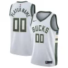 Lussuoso Milwaukee Bucks Nike 2020/21 Swingman Custom Jersey Association Edition White