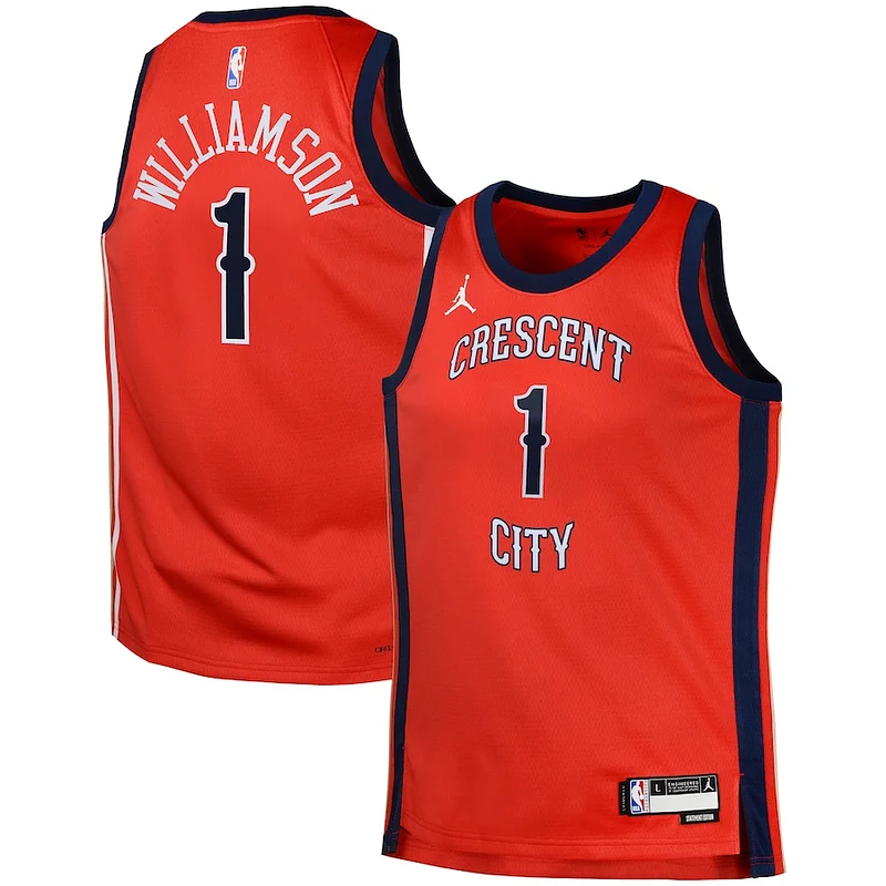 Splendido Bellissimo Ottimo Zion Williamson New Orleans Pelicans Jordan Brand Swingman Jersey Statement Red