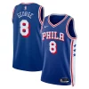 Magnifico Paul George Philadelphia 76ers Nike Unisex 2024 Offseason Addition Nike Swingman Jersey Royal
