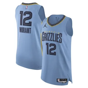 Moderno Delizioso Magnifico Ja Morant Memphis Grizzlies Jordan Brand Authentic Player Jersey Statement Edition Light Blue